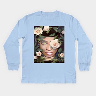 ROSE WOMAN Kids Long Sleeve T-Shirt